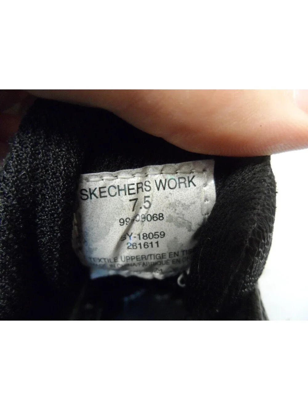 SKECHERS WORK Men's Aluminum Toe SP Athletic Work Shoes 99999068 Black 7.5M